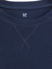 Kids Waffle-Knit Crewneck T-Shirt