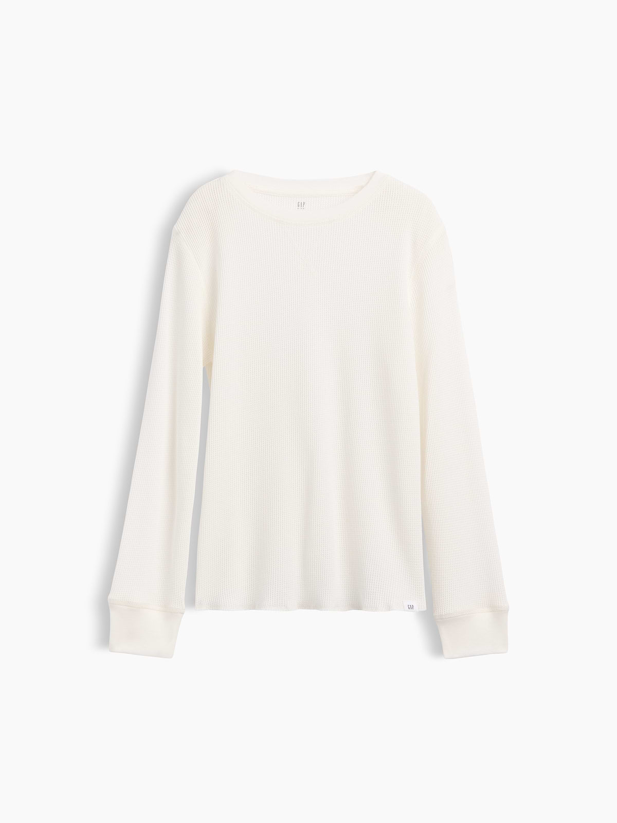 Kids Waffle-Knit Crewneck T-Shirt - New Off White