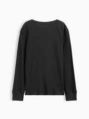Kids Waffle-Knit Crewneck T-Shirt