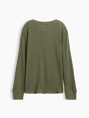 Kids Waffle-Knit Crewneck T-Shirt