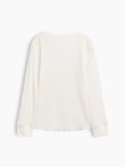 Kids Waffle-Knit Crewneck T-Shirt
