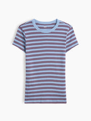 Ribbed Crewneck T-Shirt
