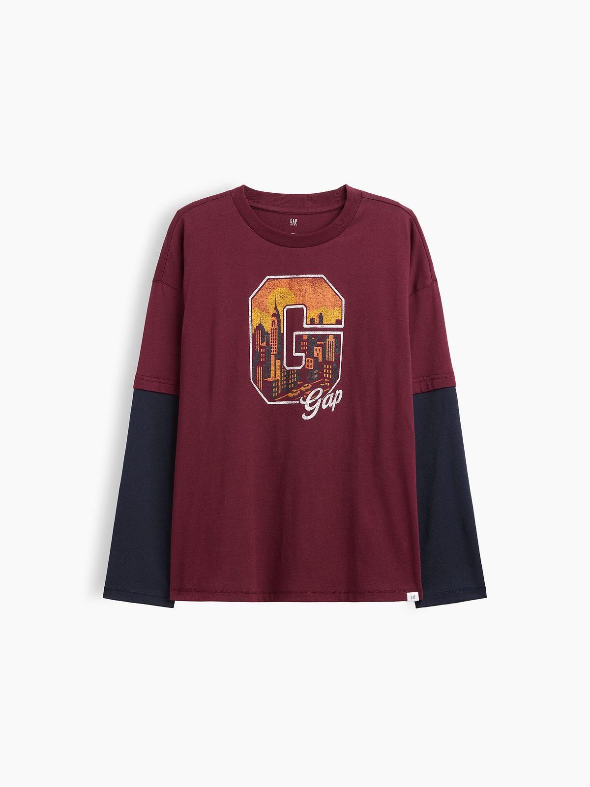 Kids Relaxed Graphic T-Shirt - Tuscan Red