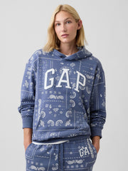 Relaxed Gap Logo Hoodie - Blue Bandana