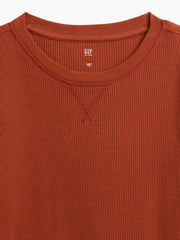 Kids Waffle-Knit Crewneck T-Shirt