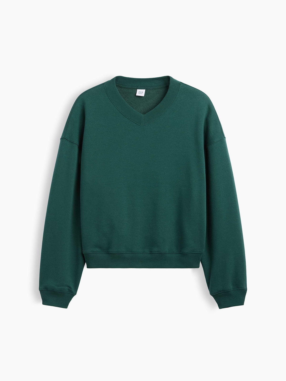 Oversized Wedge V-Neck Sweatshirt