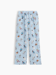 GapKids Peanuts Print Flannel PJ Pants - Peanuts Blue