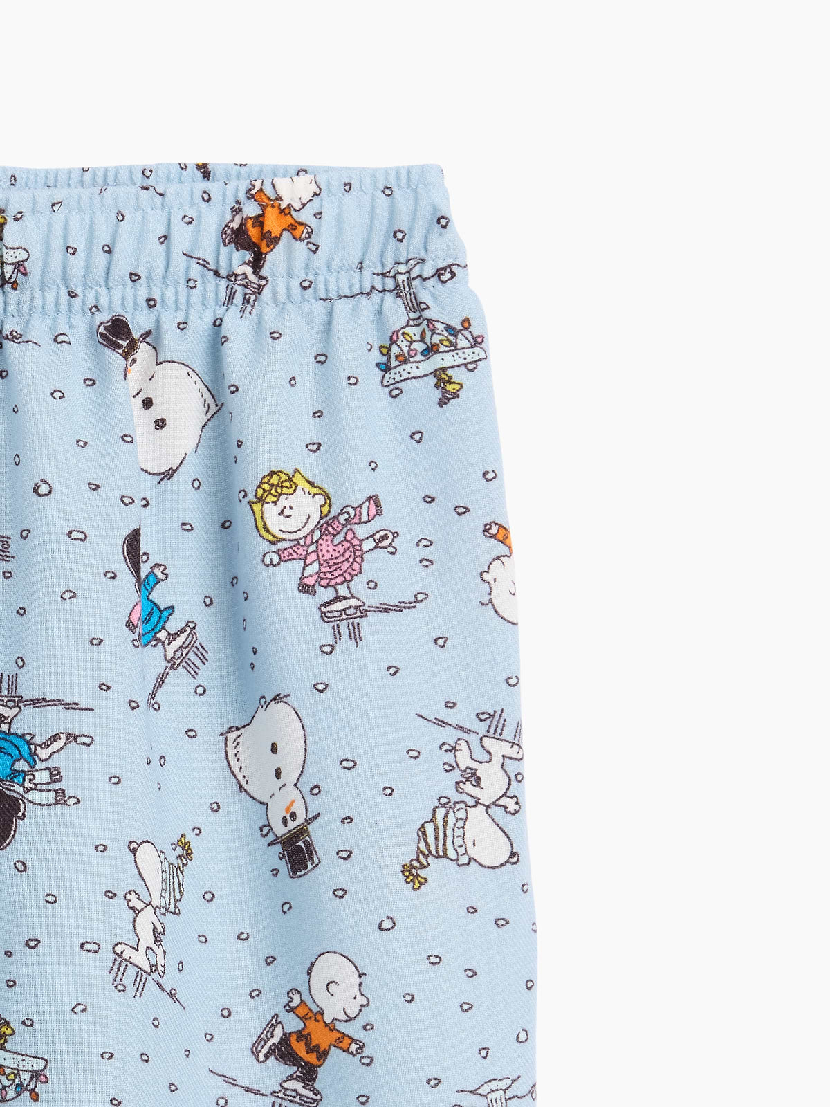 GapKids Peanuts Print Flannel PJ Pants - Peanuts Blue