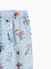 GapKids Peanuts Print Flannel PJ Pants - Peanuts Blue
