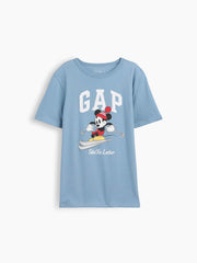 GapKids × Disney Logo T-Shirt - Disney Ski Blue