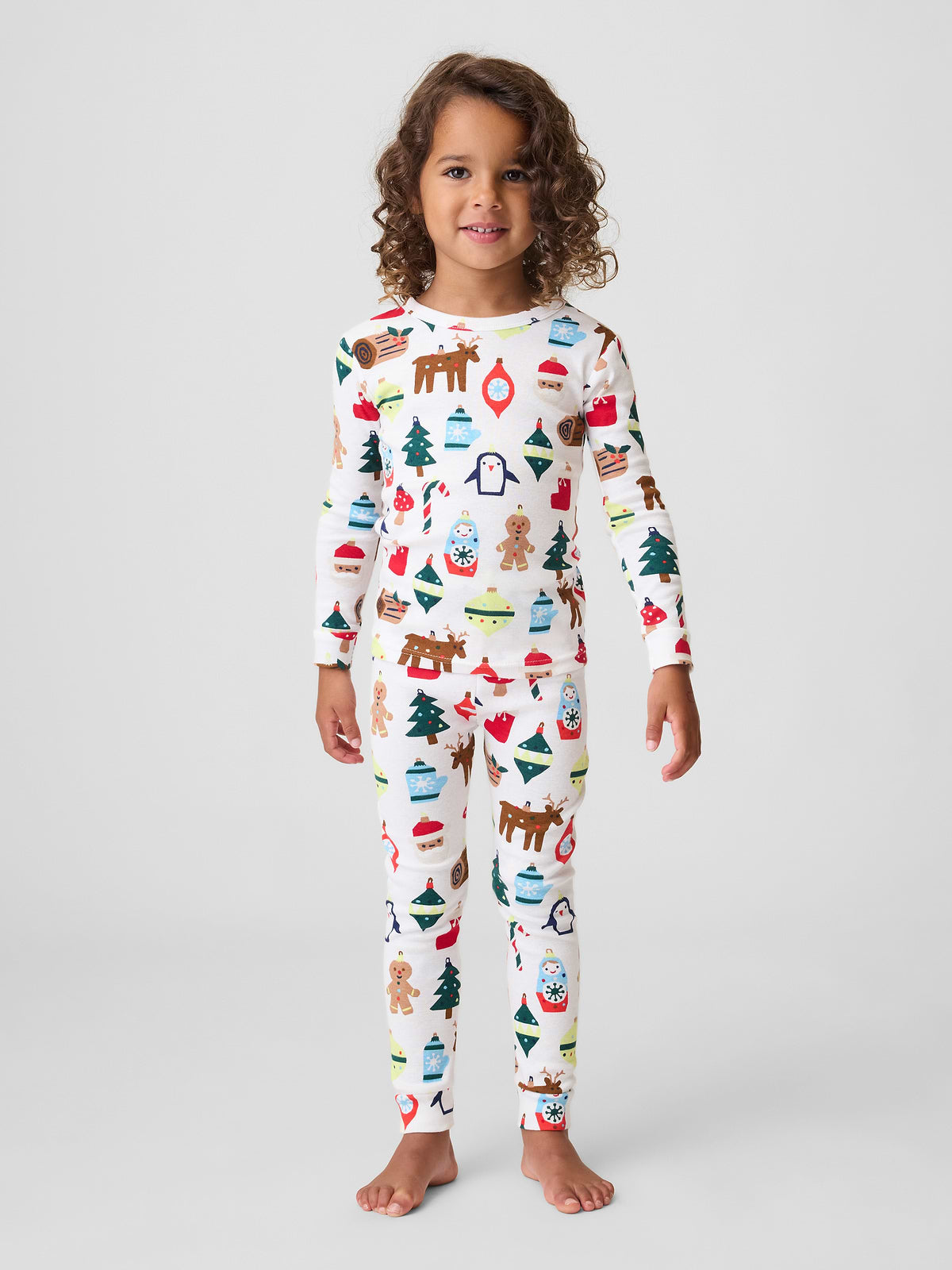 Kids & babyGap X-Mas Print PJ Set - Holiday Multi