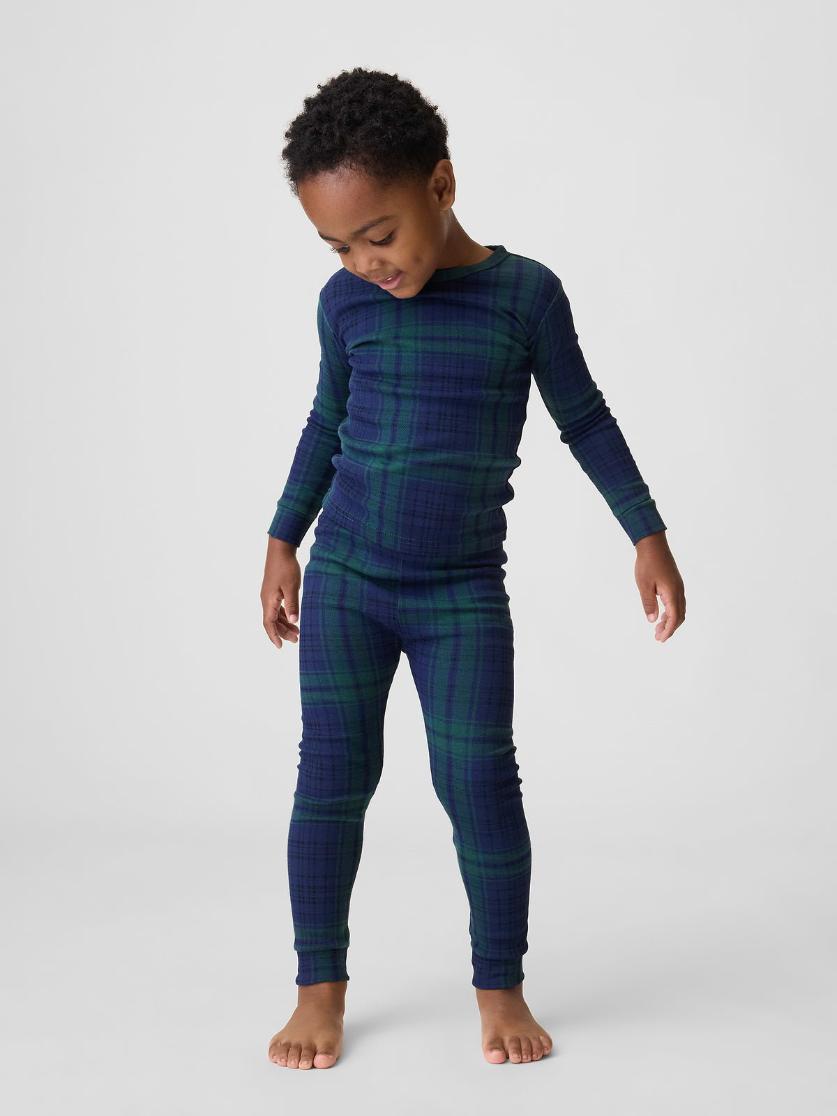 Kids & babyGap Plaid PJ Set - Blackwatch Plaid