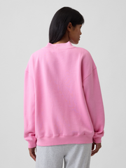 Oversized Gap Logo Mockneck Tunic Sweatshirt