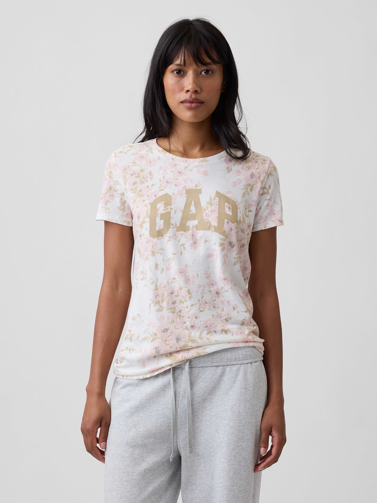 Gap Logo T-Shirt - Pink Floral