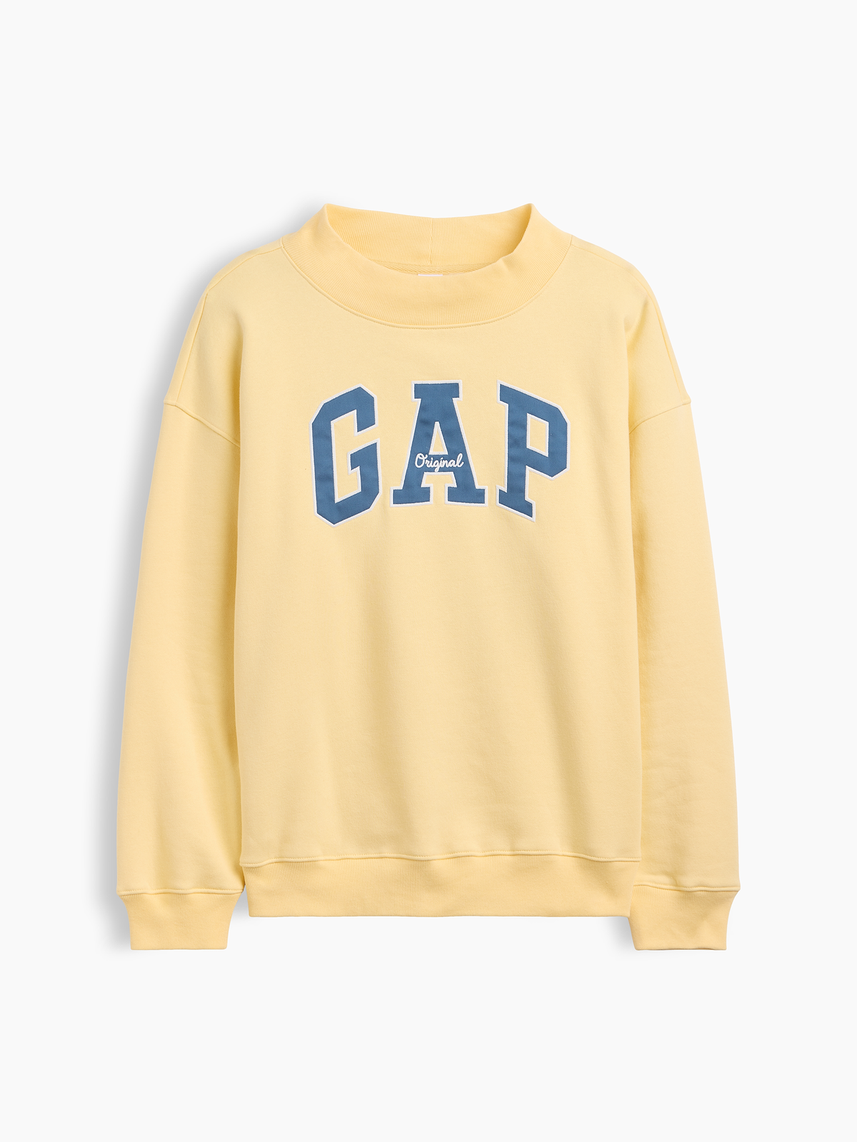 Oversized Gap Logo Mockneck Tunic Sweatshirt