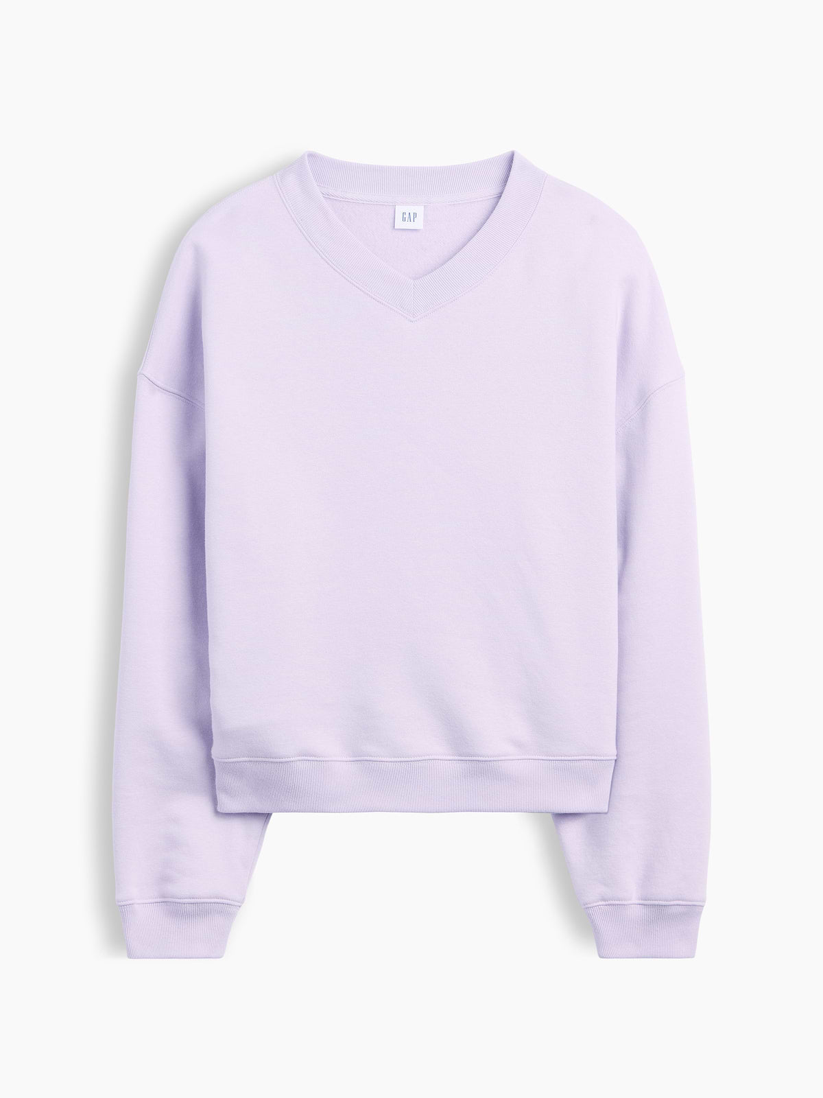 Oversized Wedge V-Neck Sweatshirt