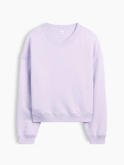 Oversized Wedge V-Neck Sweatshirt