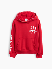 Kids Relaxed Gap Logo Hoodie - Modern Red Bows