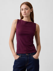 Boatneck Tank Top - Tuscan Red
