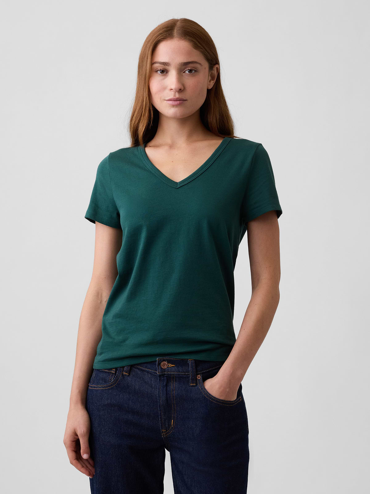 Favorite V-Neck T-Shirt - Deep Hunter Green
