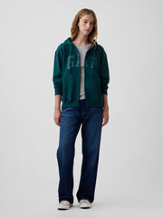 Relaxed Gap Logo Zip Hoodie