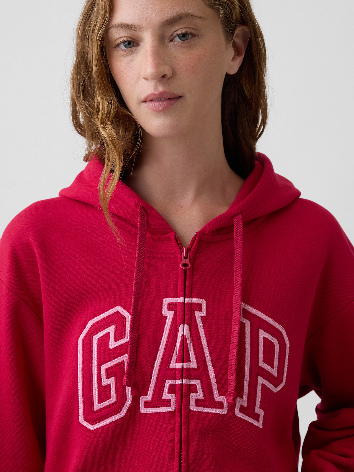 Relaxed Gap Logo Zip Hoodie