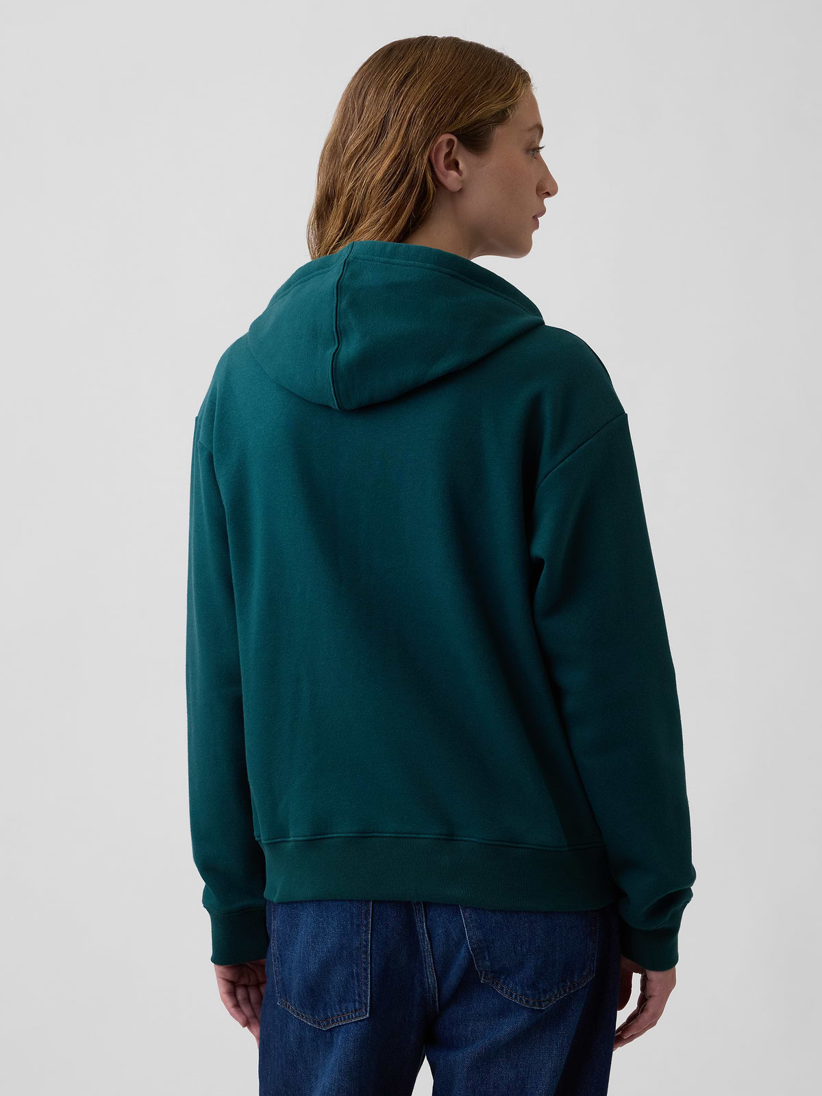 Relaxed Gap Logo Zip Hoodie