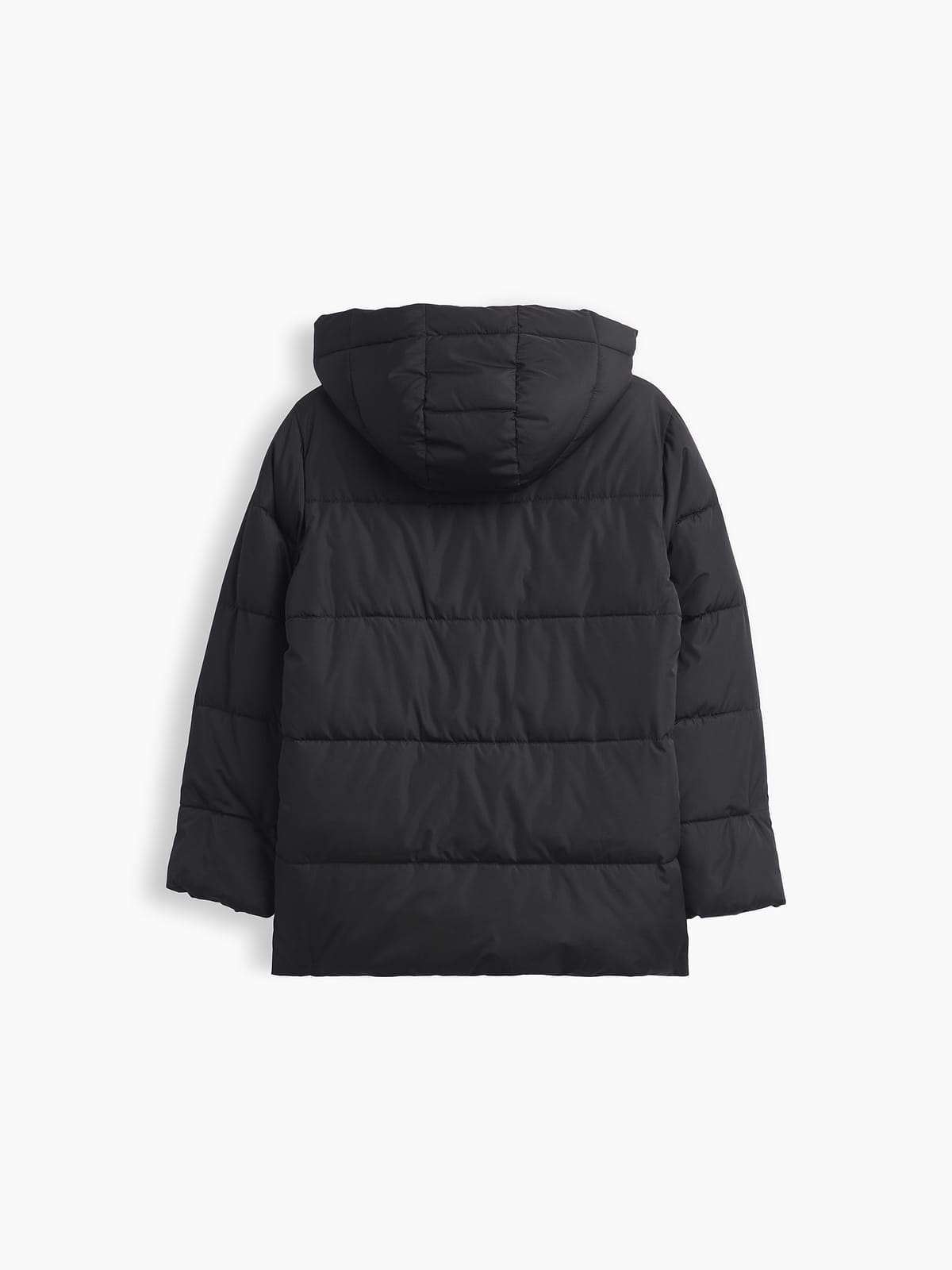 Kids Puffer Parka - Black