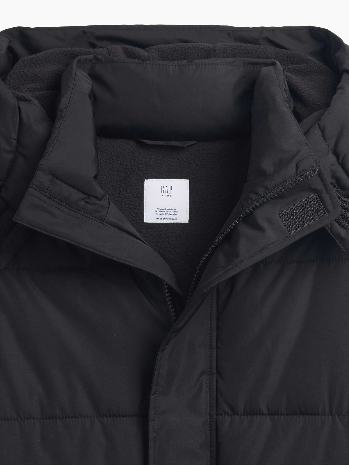 Kids Puffer Parka - Black