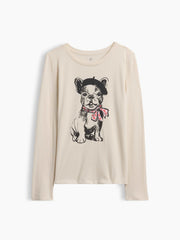 Kids Graphic T-Shirt - Birch White Dog