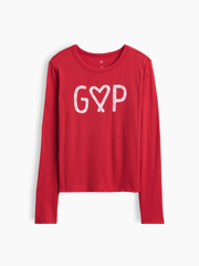 Kids Graphic T-Shirt - Red Candy Canes Logo