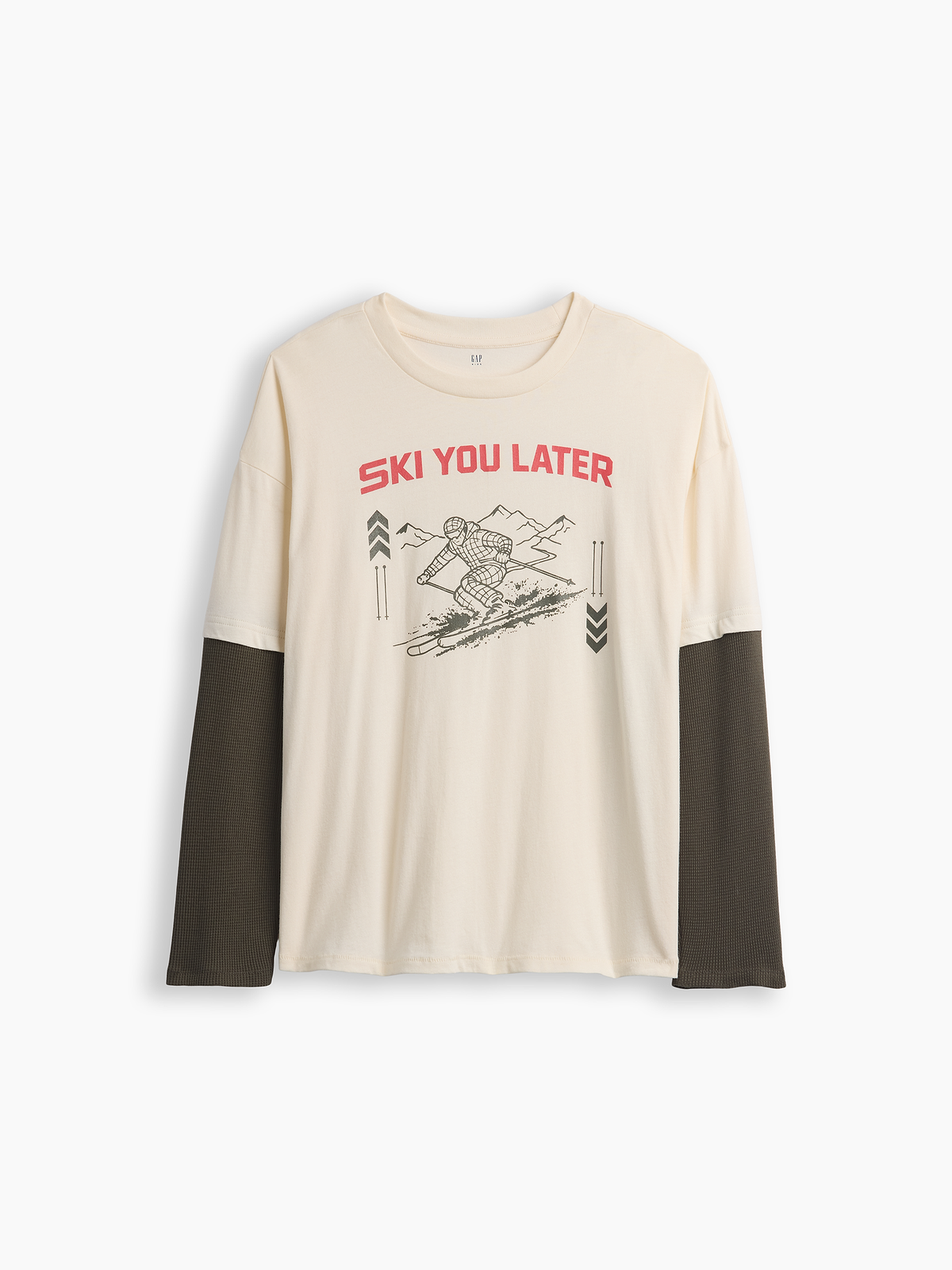 Kids Relaxed Graphic T-Shirt - Ivory Cream Frost