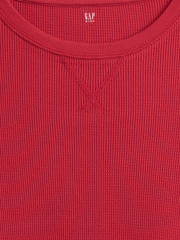 Kids Waffle-Knit Crewneck T-Shirt