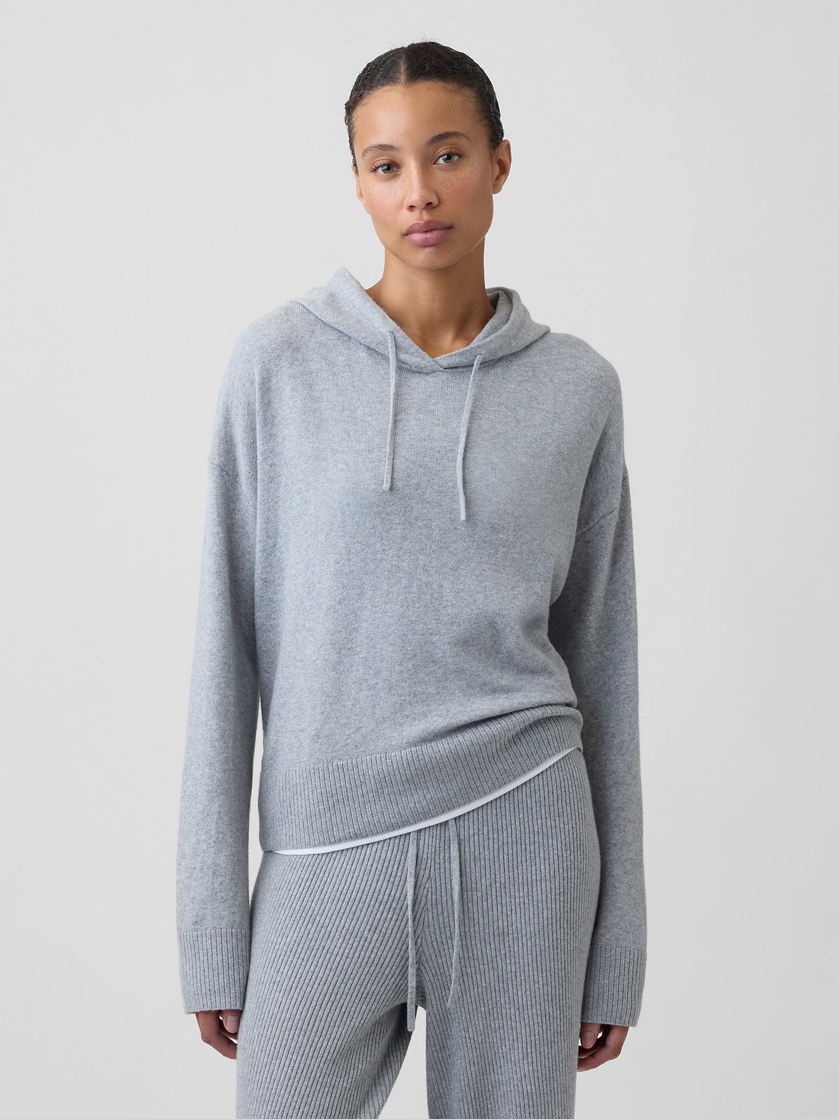 CashSoft Relaxed Hoodie - Heather Grey