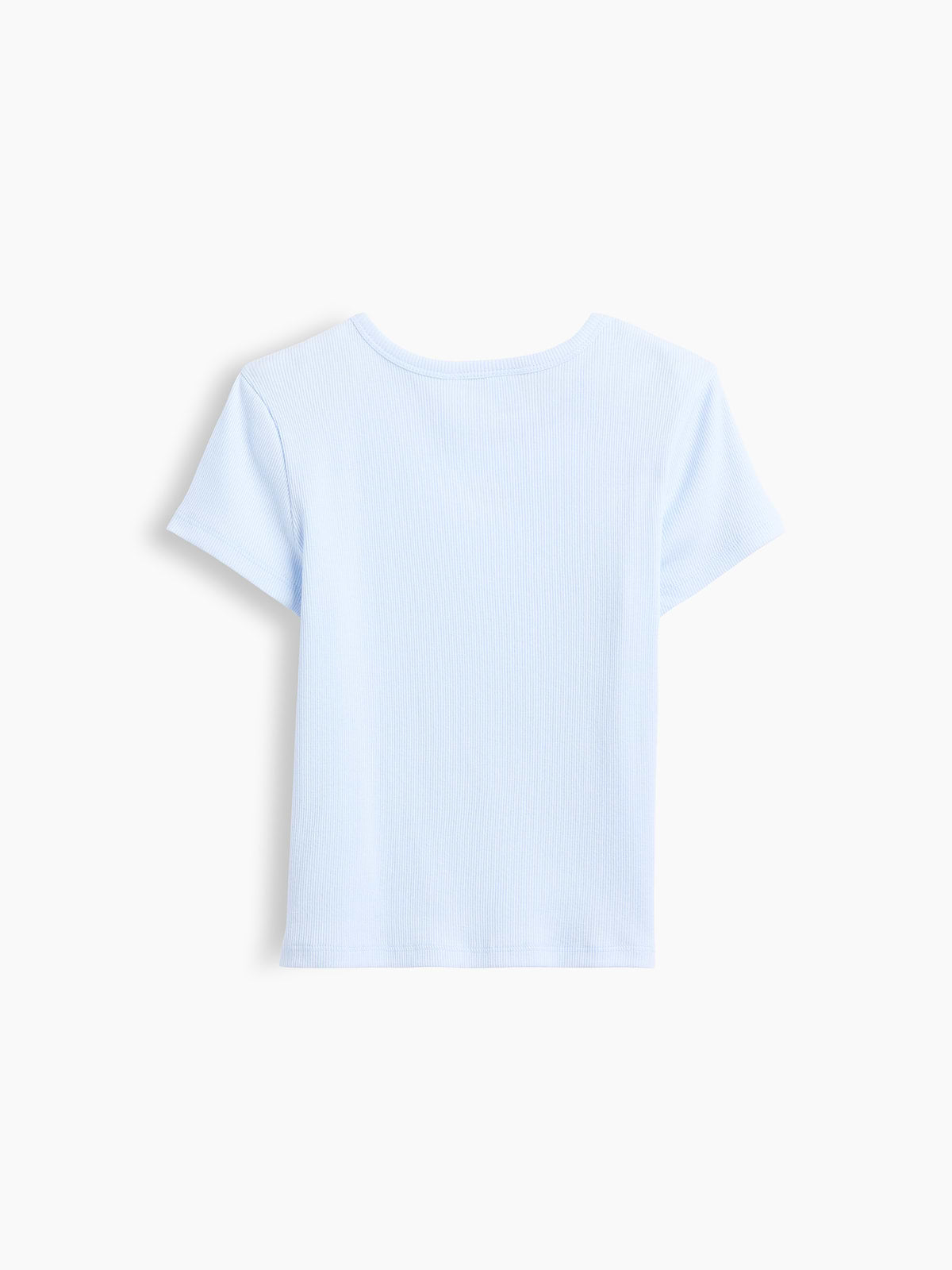 Kids Ribbed Crewneck T-Shirt