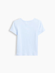 Kids Ribbed Crewneck T-Shirt