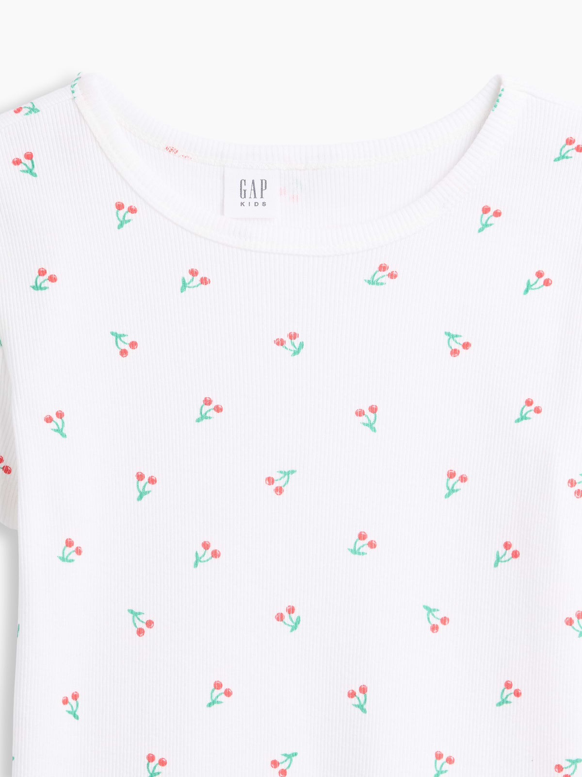 Kids Ribbed Crewneck T-Shirt