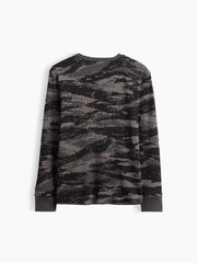 Kids Waffle-Knit Crewneck T-Shirt