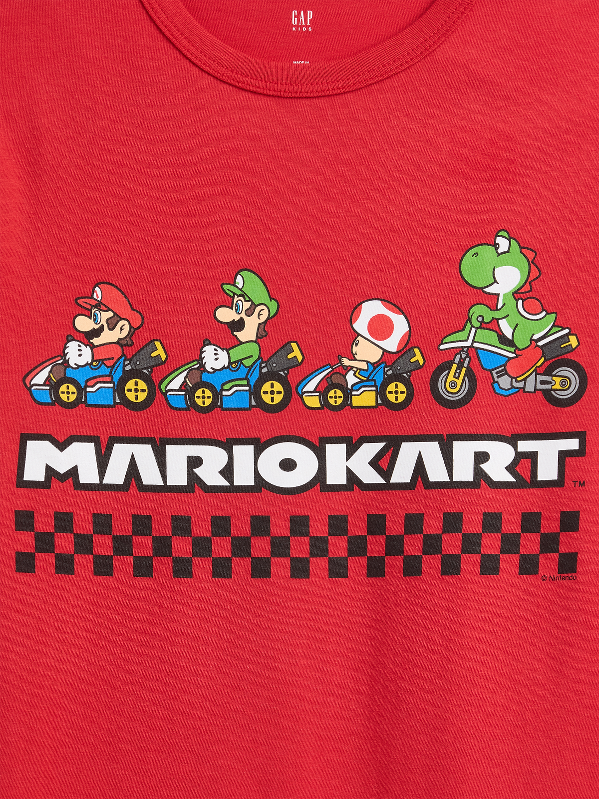 GapKids Super Mario Graphic T-Shirt - Modern Red