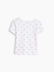 Kids Ribbed Crewneck T-Shirt