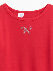 Kids Ribbed Crewneck T-Shirt