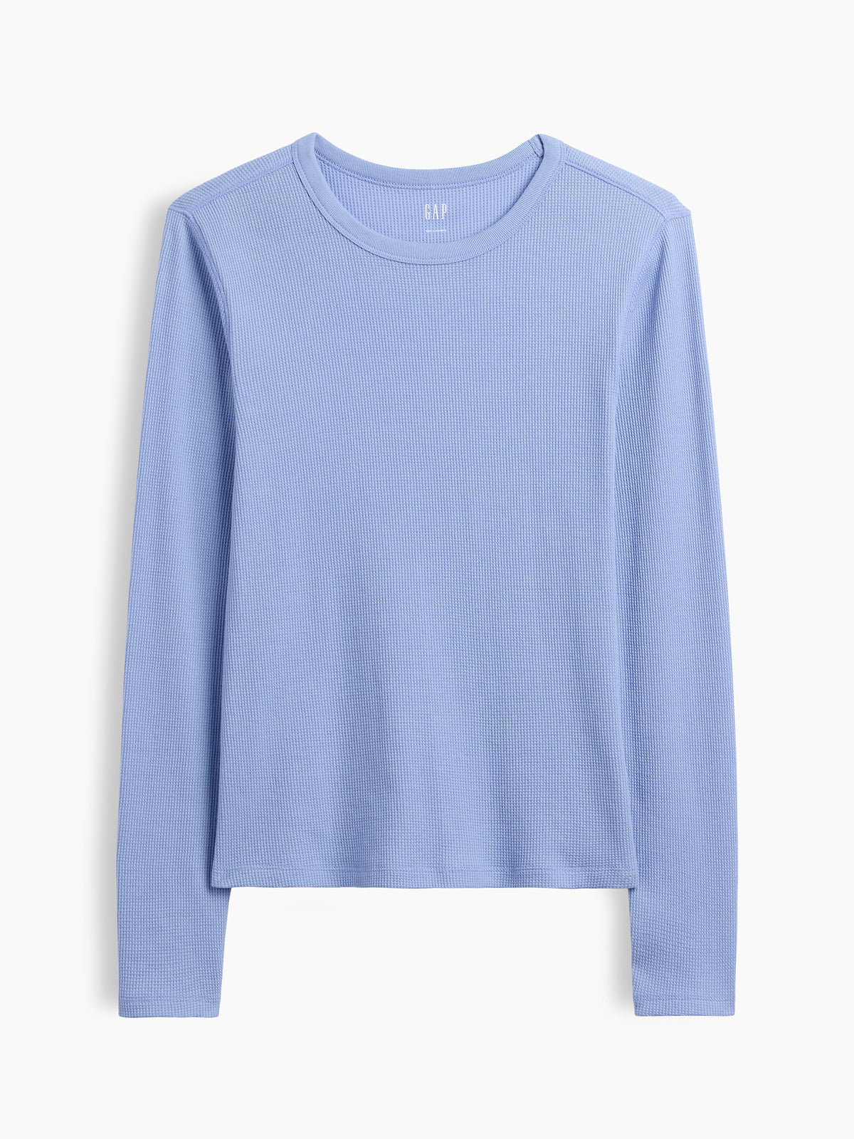 Waffle-Knit Crewneck T-Shirt