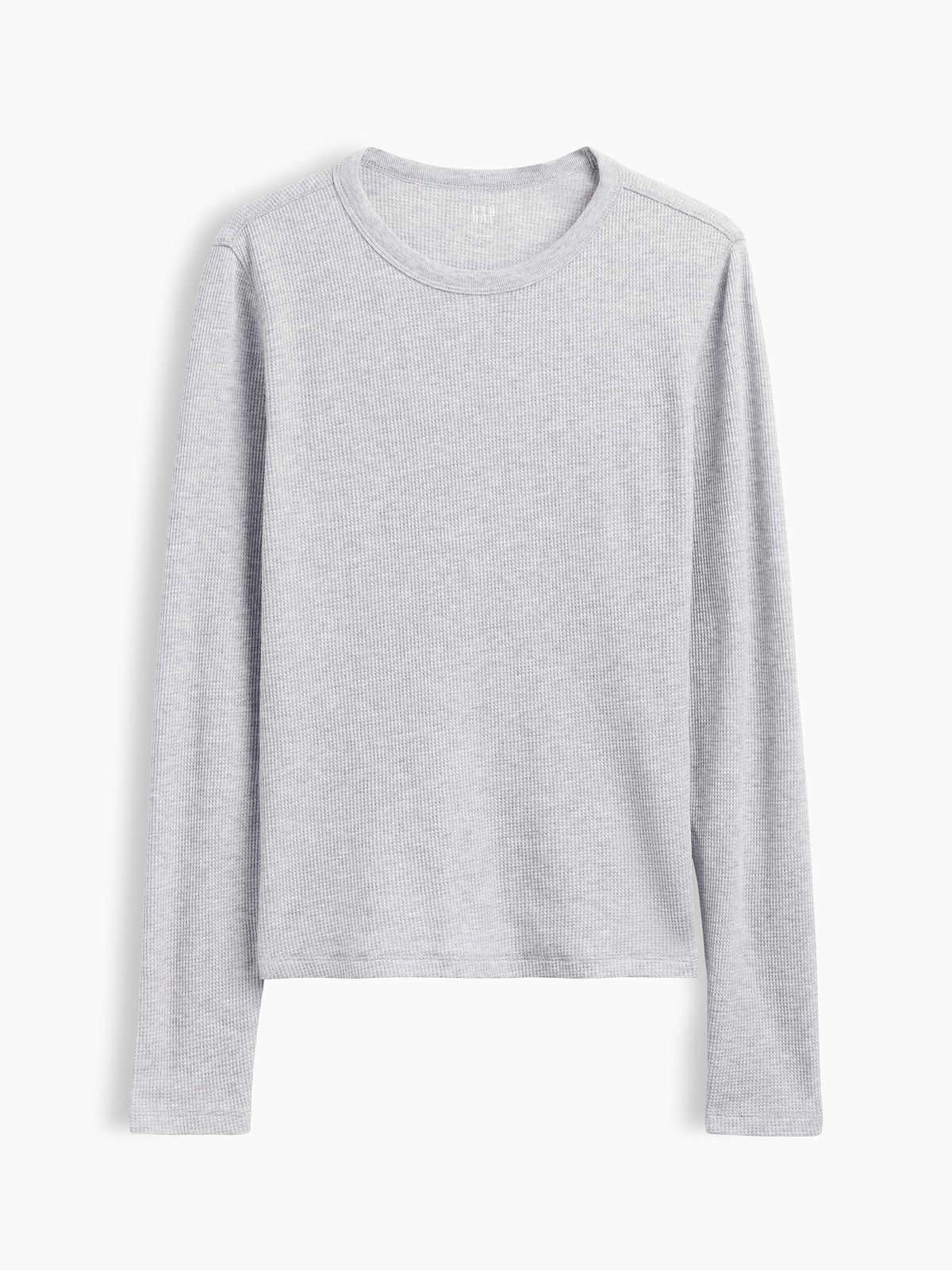 Waffle-Knit Crewneck T-Shirt
