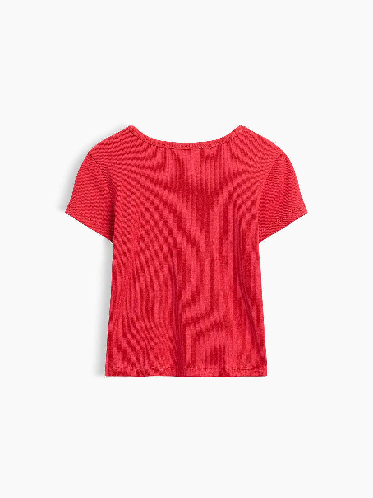 Kids Ribbed Crewneck T-Shirt