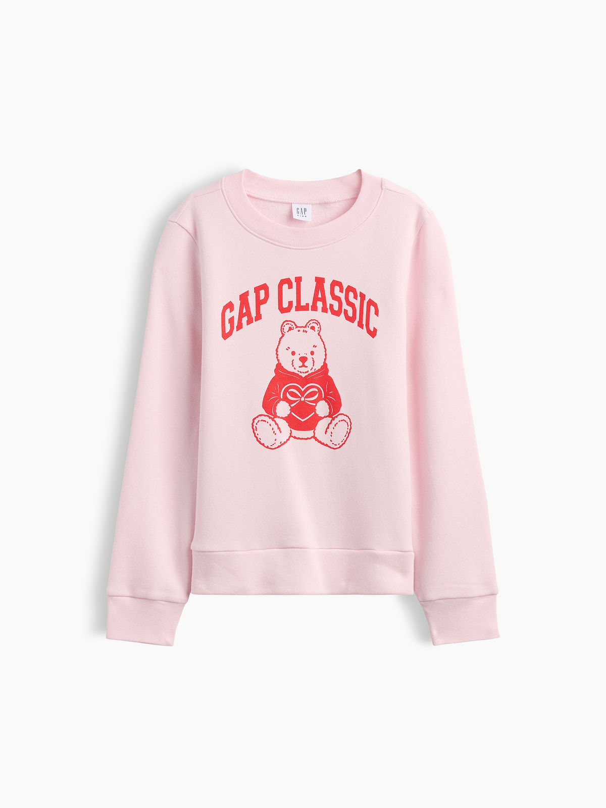 Kids Graphic Sweatshirt - Pink Bear Logo