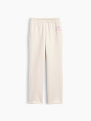 Kids Graphic Bootcut Sweatpants - Ivory Cream Bow