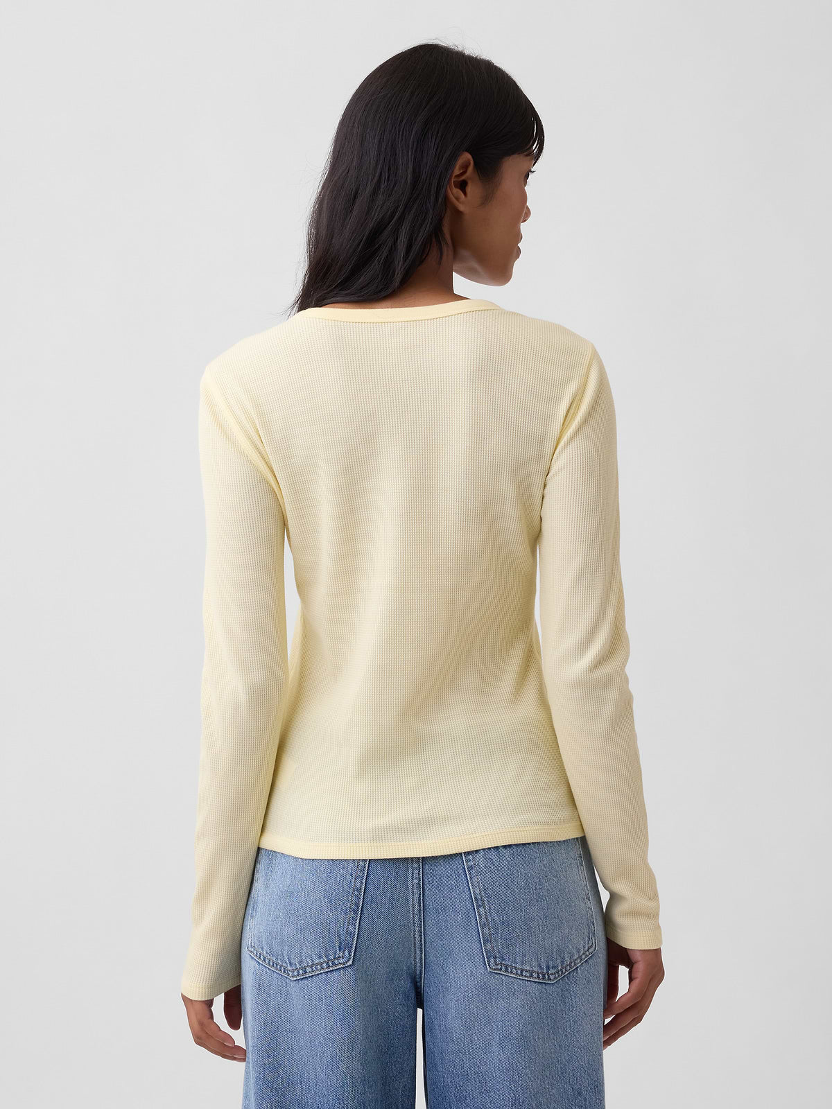 Waffle-Knit Crewneck T-Shirt