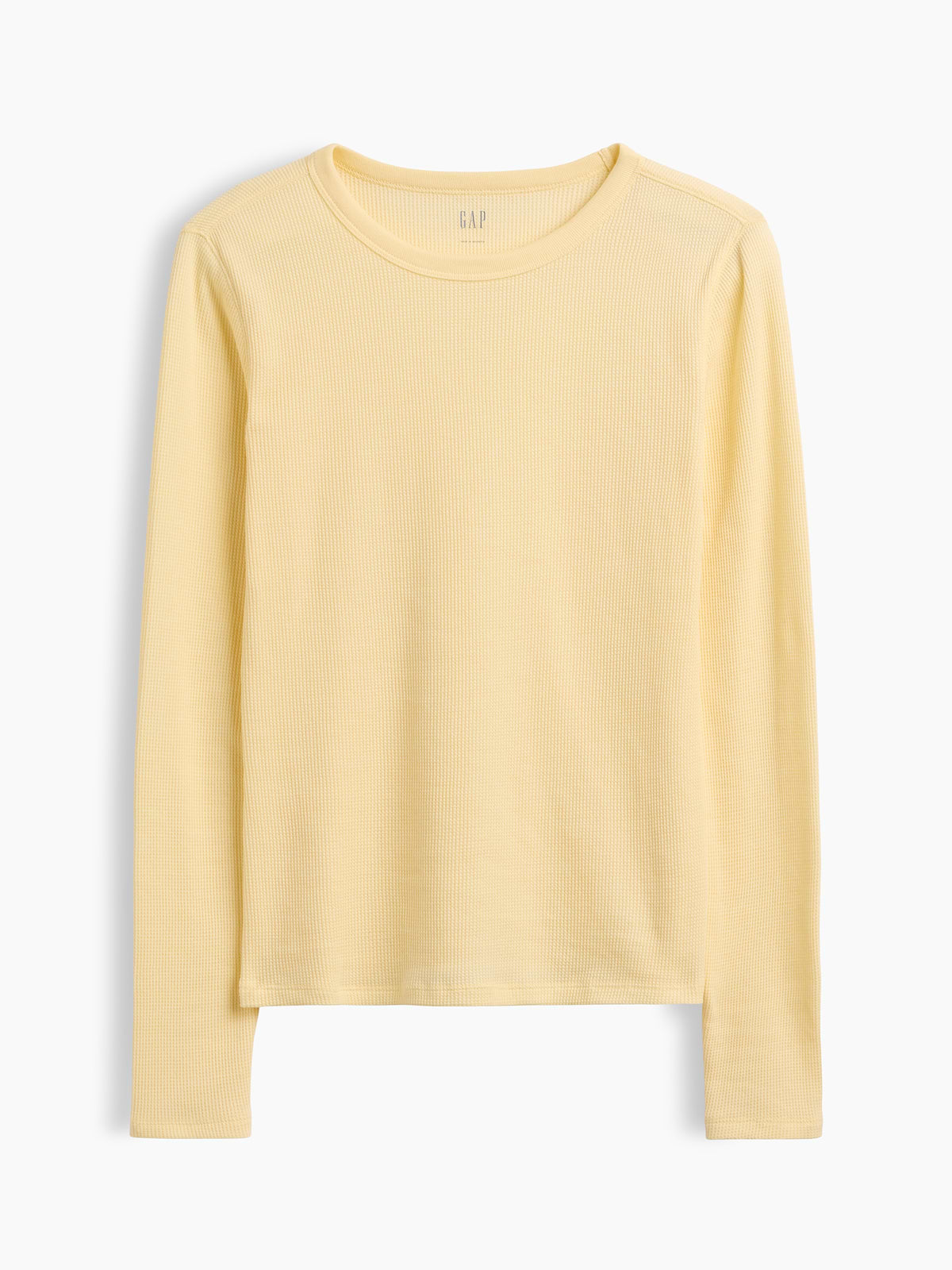 Waffle-Knit Crewneck T-Shirt