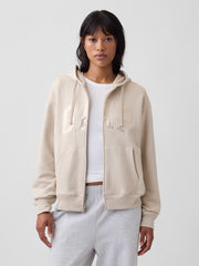 Relaxed Gap Logo Zip Hoodie - Bedrock Shine