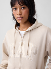 Relaxed Gap Logo Zip Hoodie